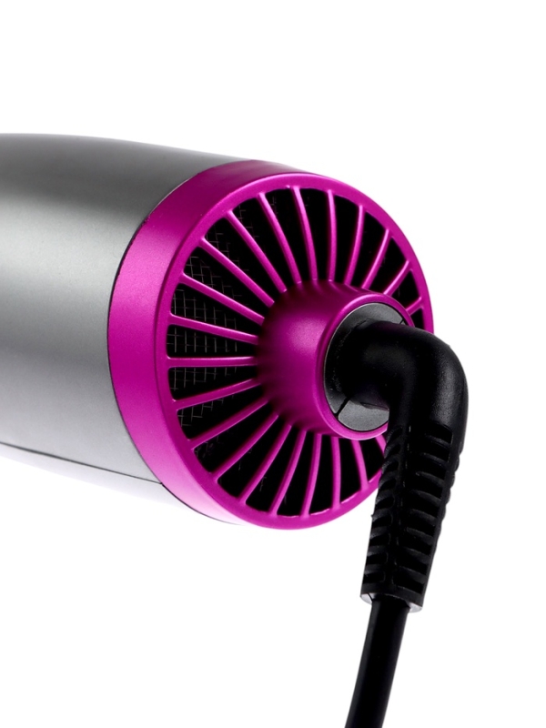 Фен-щетка LFS-03, 1200 Вт, 3 режима нагрева, 3 скорости, серо-розовый
