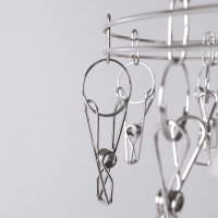 Вертушка торговая, 20 прищепок, d=36 см, цвет хром Вертушка торговая, 20 прищепок, d=36 см, цвет хром