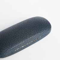 Футляр для очков на хлопушке, длина 16 см, цвет серый