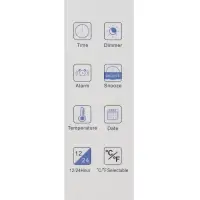 Часы - будильник электронные настольные с проекцией на потолок, термометром, календарем, USB   10911