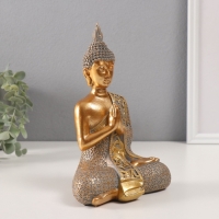 Сувенир полистоун "Будда - Мудра Намаскара" золотой 9,5х13,5х19,5 см Сувенир полистоун "Будда - Мудра Намаскара" золотой 9,5х13,5х19,5 см