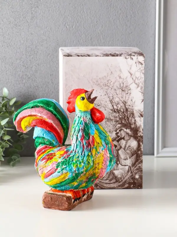 Копилка для денег &laquo;Петух&raquo;, гипс, 21.5&times;19&times;11 см
