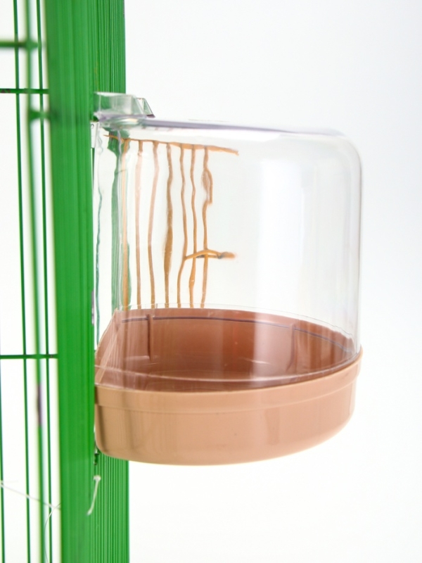 Купалка для птиц, внешняя 12 х 9 х 11 см, бежевая Купалка для птиц, внешняя 12 х 9 х 11 см, бежевая