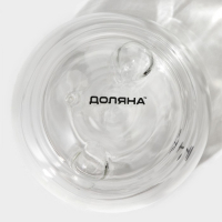 Стакан стеклянный на деревянной подставке Доляна &laquo;Вверх дном&raquo;, 250 мл, 9&times;9 см