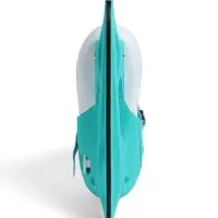 Коньки раздвижные BlackAqua, р. 35-38, для фитнеса, мятные, оранжевые