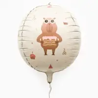 Воздушный шар фольгированный 25"  сфера &laquo;Милые капибары"