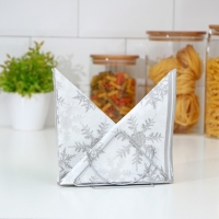 Салфетница Доляна &laquo;Полумесяц&raquo;, 13.5&times;6&times;7.5 см, хромированная