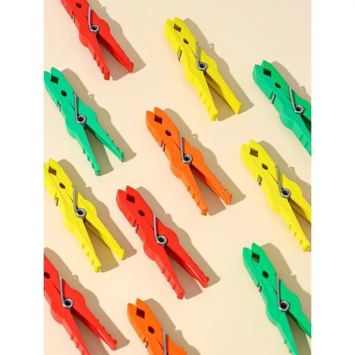 Прищепки бельевые &laquo;Кубаночка&raquo;, 8 см, 12 шт, цвет МИКС