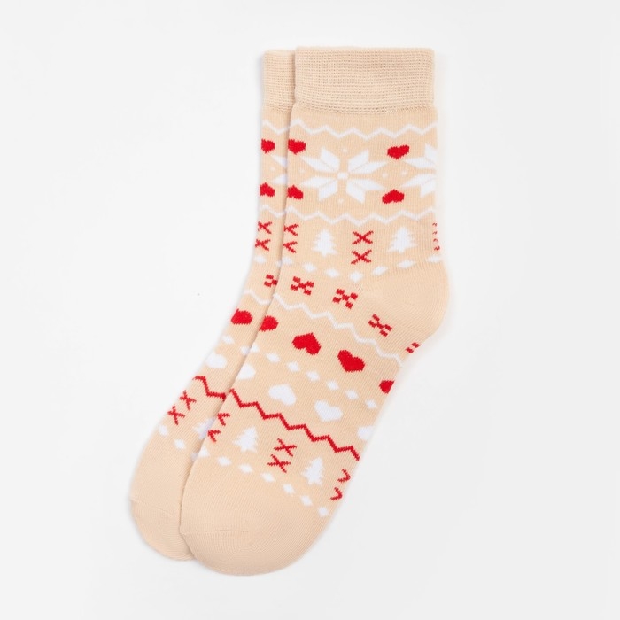 Носки новогодние женские KAFTAN "Скандинавия" размер 36-39 (23-25 см)