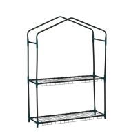 Парник-стеллаж, 2 полки, 93 &times; 22 &times; 69 см, металлический каркас d = 12 мм, чехол плёнка 80 мкм, Greengo