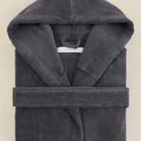 Халат махровый с капюшоном женский SL HOME: Basic "Гри Сандре", р-р S, 100% хл, 420 г/м2 Халат махровый с капюшоном женский SL HOME: Basic "Гри Сандре", р-р S, 100% хл, 420 г/м2