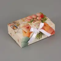 Подарочная коробка сборная "Тепло",  16,5 х 11, 5 х 5 см