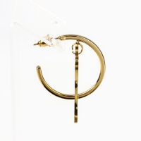 Серьги - кольца с подвесом бантом &laquo;Limited edition&raquo;, 3 см