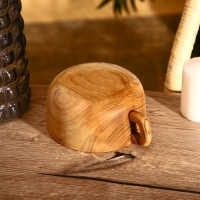 Миска с ручкой 14 х 17 х 7 см, тиковое дерево