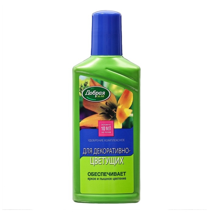 Удобрение Удобрение "Добрая Сила", для декоративно-цветущих, флакон, 250 мл