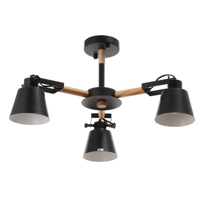 Люстра 1054/3BK E27 60Вт черный 60х60х50 см BayerLux