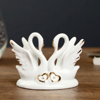 Фигурка под фарфор &laquo;2 лебедя изящество&raquo;, стразы, 10&times;5&times;9 см