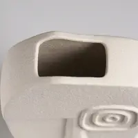 Ваза настольная керамика "Ачиль" 20,5х13 см, белый