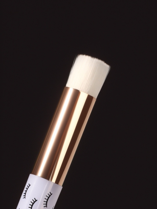 Кисть д/очищения ресниц 9,7(&plusmn;1)см нейлон/пластик белый пакет QF