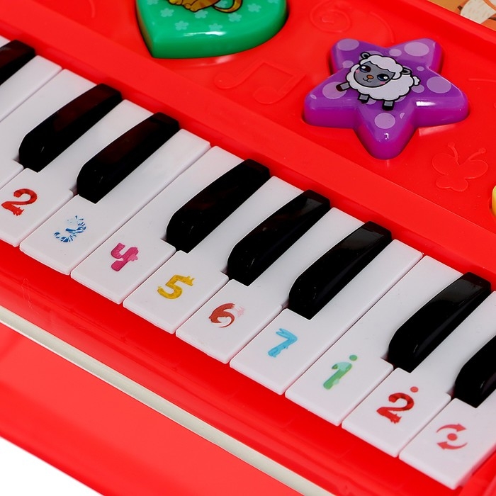 Пианино &laquo;Весёлые зверята&raquo;, свет