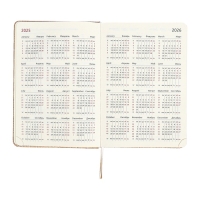 Ежедневник датированный 2025 A5 168 листов, deVENTE.Barbara, твердая обложка кожзам с поролоном, хлястик, перфорация, ляссе, блок 70, бежевый Ежедневник датированный 2025 A5 168 листов, deVENTE.Barbara, твердая обложка кожзам с поролоном, хлястик, перфорация, ляссе, блок 70, бежевый