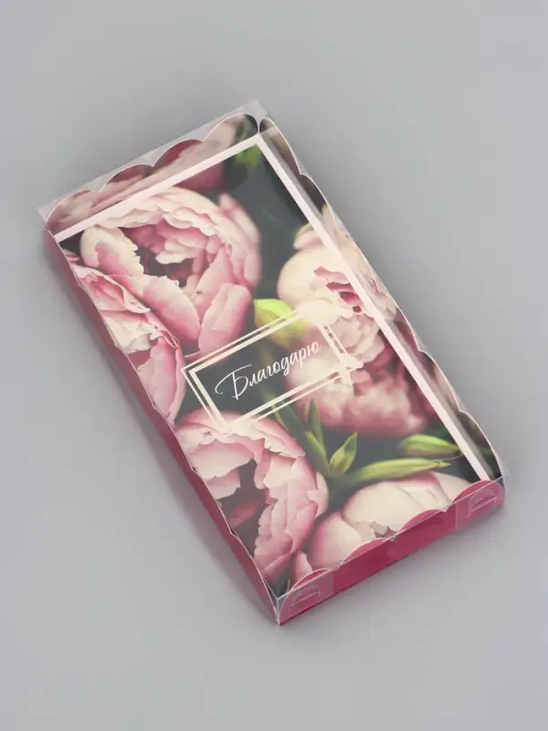 Коробка для печенья, &laquo;Цветочки&raquo;, 10.5&times;20&times;3 см