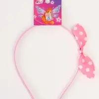 Ободок для волос &laquo;Бантик&raquo; розовый, Винкс