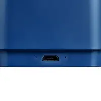 Беспроводная колонка с подсветкой гравировки Glim, синяя