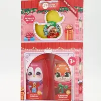 Подарочный набор для девочки &laquo;Для тебя&raquo;: пена для купания, шампунь для волос и мочалка утка, Чистое счастье