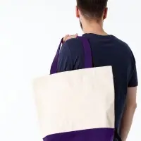 Холщовая сумка Shopaholic, фиолетовая