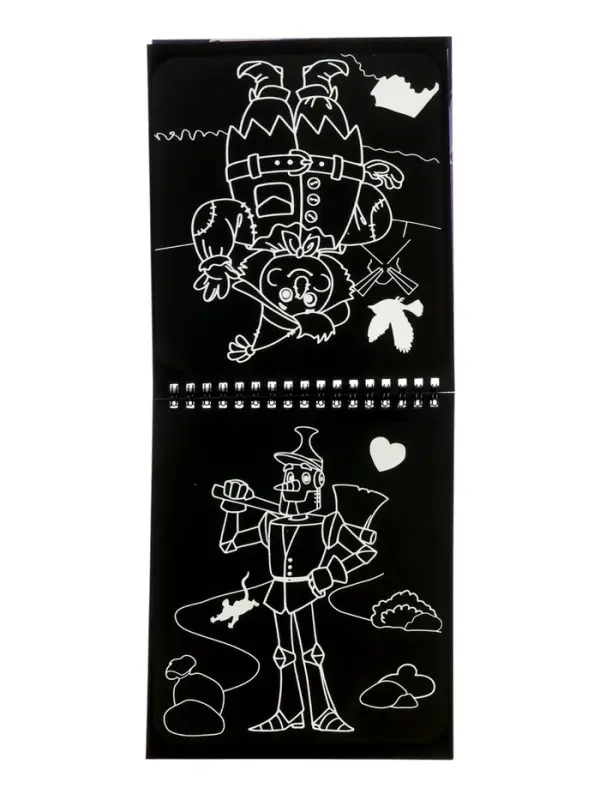 Альбом гравюр "Волшебник изумрудного города", 8 гравюр, цветной фон, Александр Волков