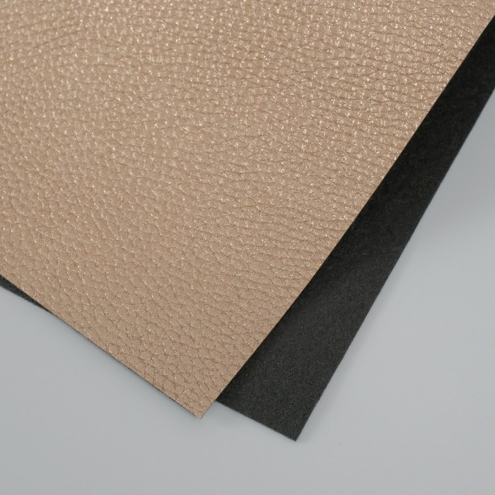 Лист для творчества иск.кожа Лист для творчества иск.кожа "Личи. Перламутр" тёмное золото лист 33х20 см толщина 0,9 мм