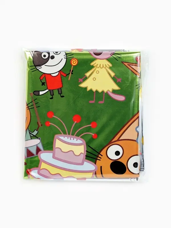 Воздушный шар фольгированный 18" круг "Три Кота, серебро" набор 5 штук