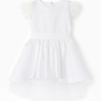 Платье нарядное детское KAFTAN, р.30 (98-104 см), белый