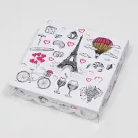 Коробка для печенья, &laquo;Париж&raquo;, 15&times;15&times;3 см