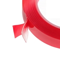 Клейкая лента TORSO, прозрачная, двусторонняя, акриловая  18 мм х 5 м