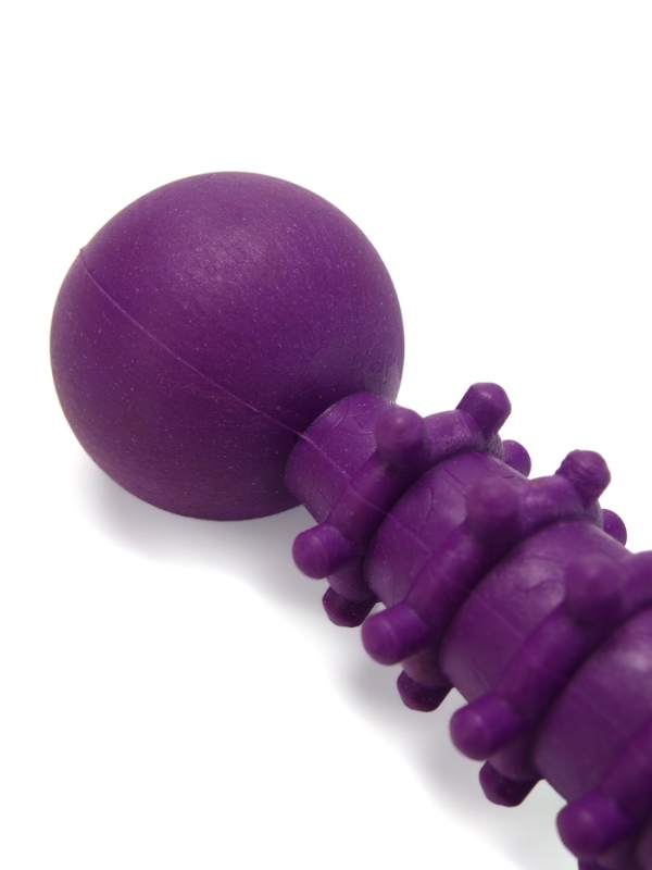 Игрушка жевательная "Спортсмен", TPR, 15,5 см, фиолетовая