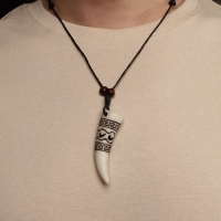 Набор 2 предмета: кулон, брелок «Клык», цвет белый в серебре, 44 см Набор 2 предмета: кулон, брелок «Клык», цвет белый в серебре, 44 см