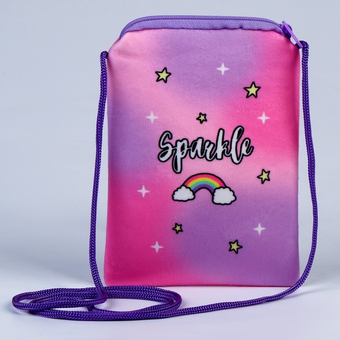 Сумка детская плюшевая Сумка детская плюшевая "Единорожка" плоская