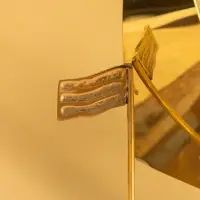 Корабль сувенирный, 26.5&times;9.5&times;31 см, латунь