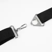 Полукольцо-пластина для сумки, 15/25 мм, 2 шт., цвет серебряный