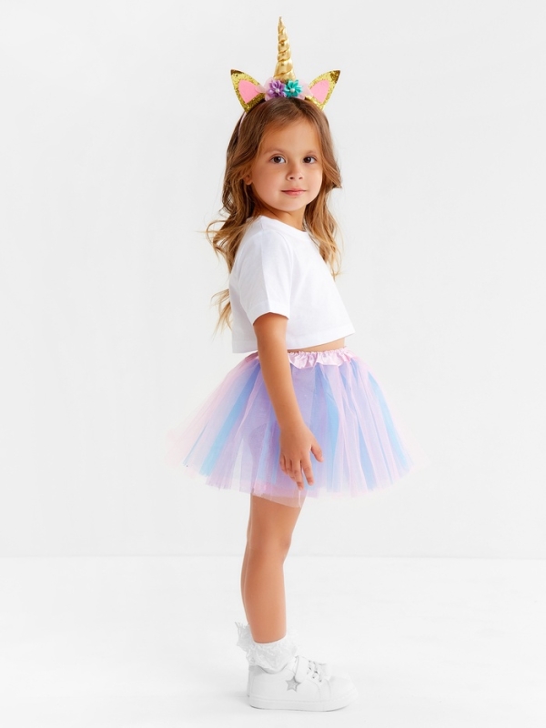 Набор для фотосессии KAFTAN Набор для фотосессии KAFTAN "Единорог": юбка трехслойная и ободок, 25 см