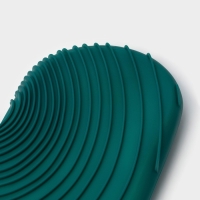 Рукавица для горячего с манжетой Доляна &laquo;Профи&raquo; силикон, 34&times;17,5&times;2см, цвет зелёный