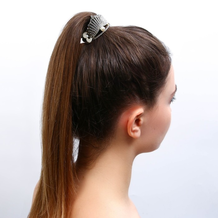 Зажим для волос со стразами &laquo;Будь ярче всех&raquo;, 3,5 х 4,5 х 2.5 см