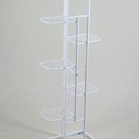 Подставка для цветов Greengo, 7 полок, 43 &times; 22 &times; 126 см, напольная, металл, белая