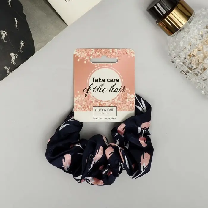 Резинка для волос "Орбита" цветок, 10 см, микс