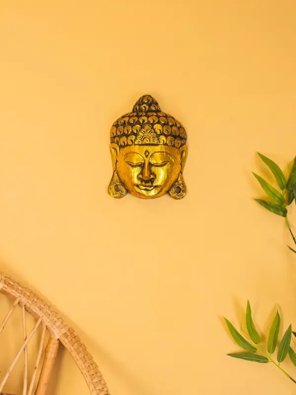 Сувенир интерьерный &laquo;Будда&raquo;, 16&times;6&times;22 см, дерево, золото