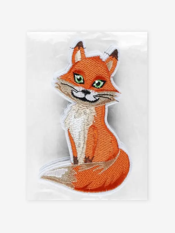 Термоаппликация &laquo;Лиса&raquo;, 7.4&times;12.3 см, оранжевая