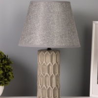 Лампа настольная "Лирика" 40Вт Е14 серый 24х24х38см