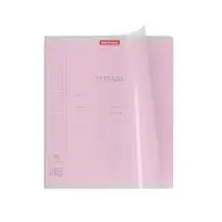 Тетрадь 18 листов в клетку, ErichKrause "Классика CoverPrо", пластиковая обложка, мелованный картон, блок офсет 100% белизна, МИКС, цена за 1 штуку